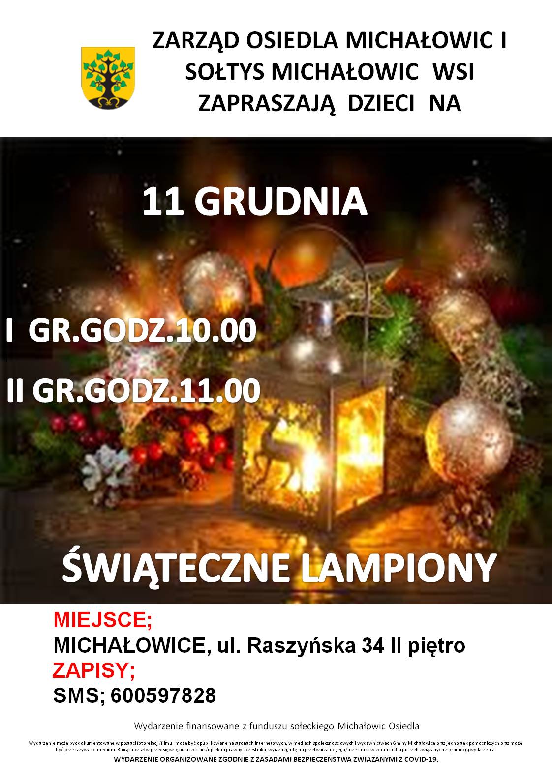 Świąteczne lampiony w Michałowicach