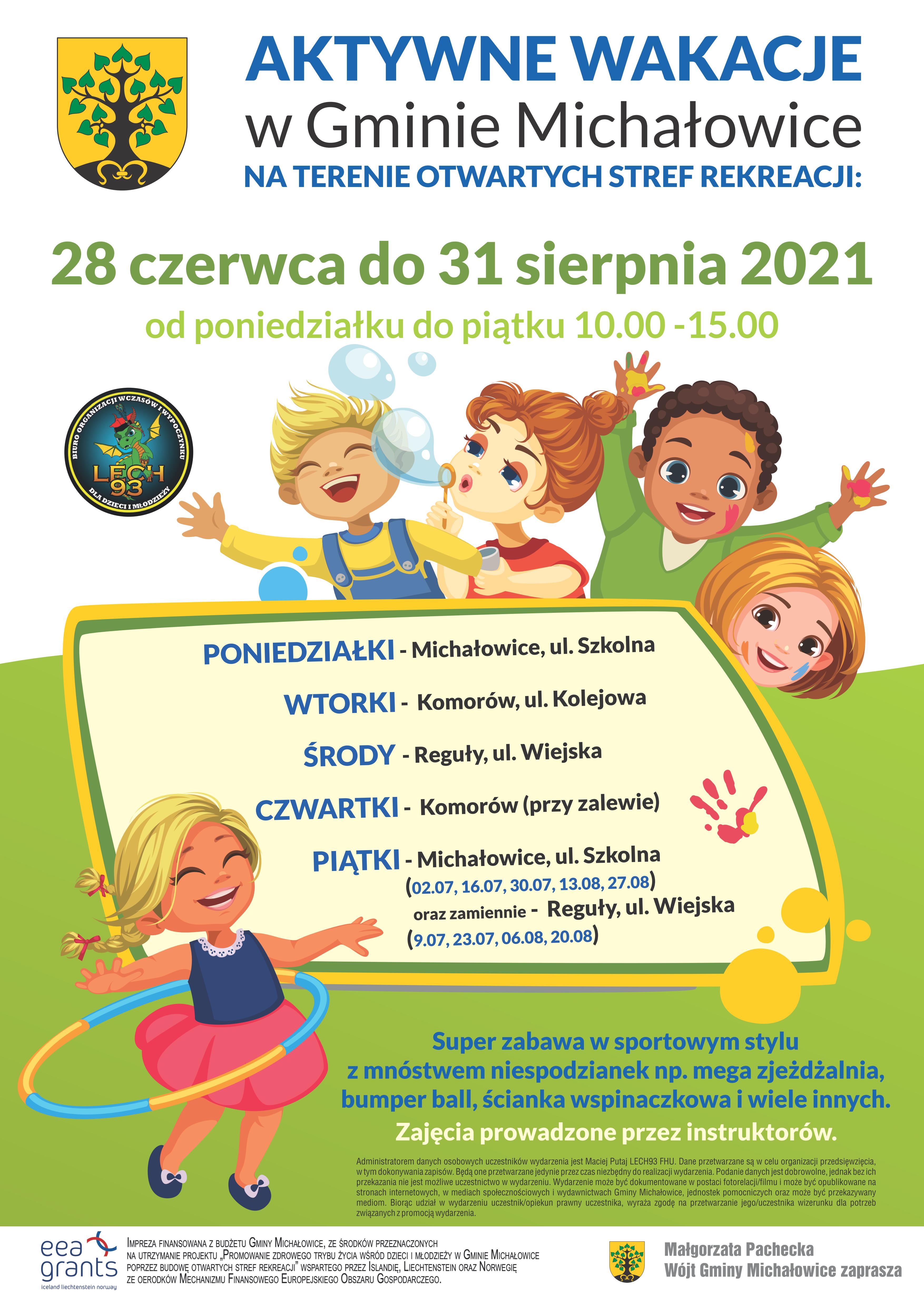 Aktywne wakacje- plakat