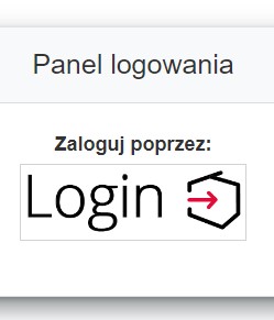 Przykładowy widok opcji zaloguj