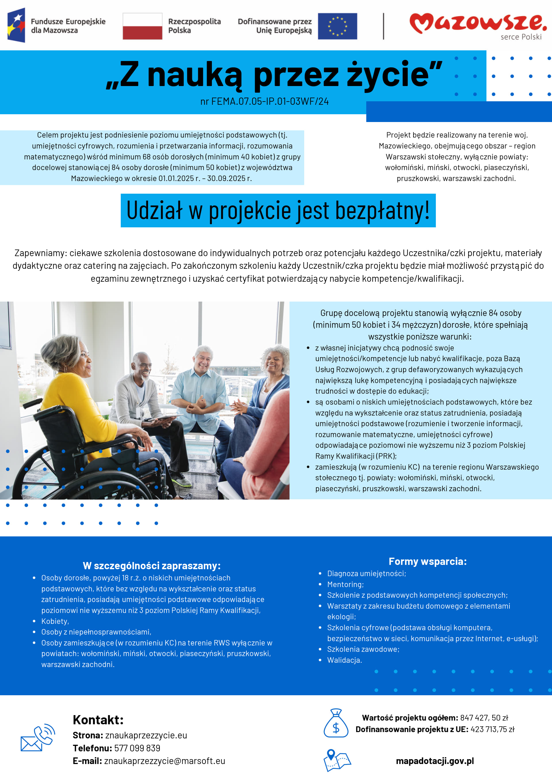 Grafika zawiera treść informacji