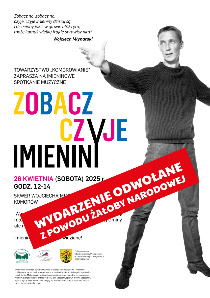 Grafika zawiera treść komunikatu