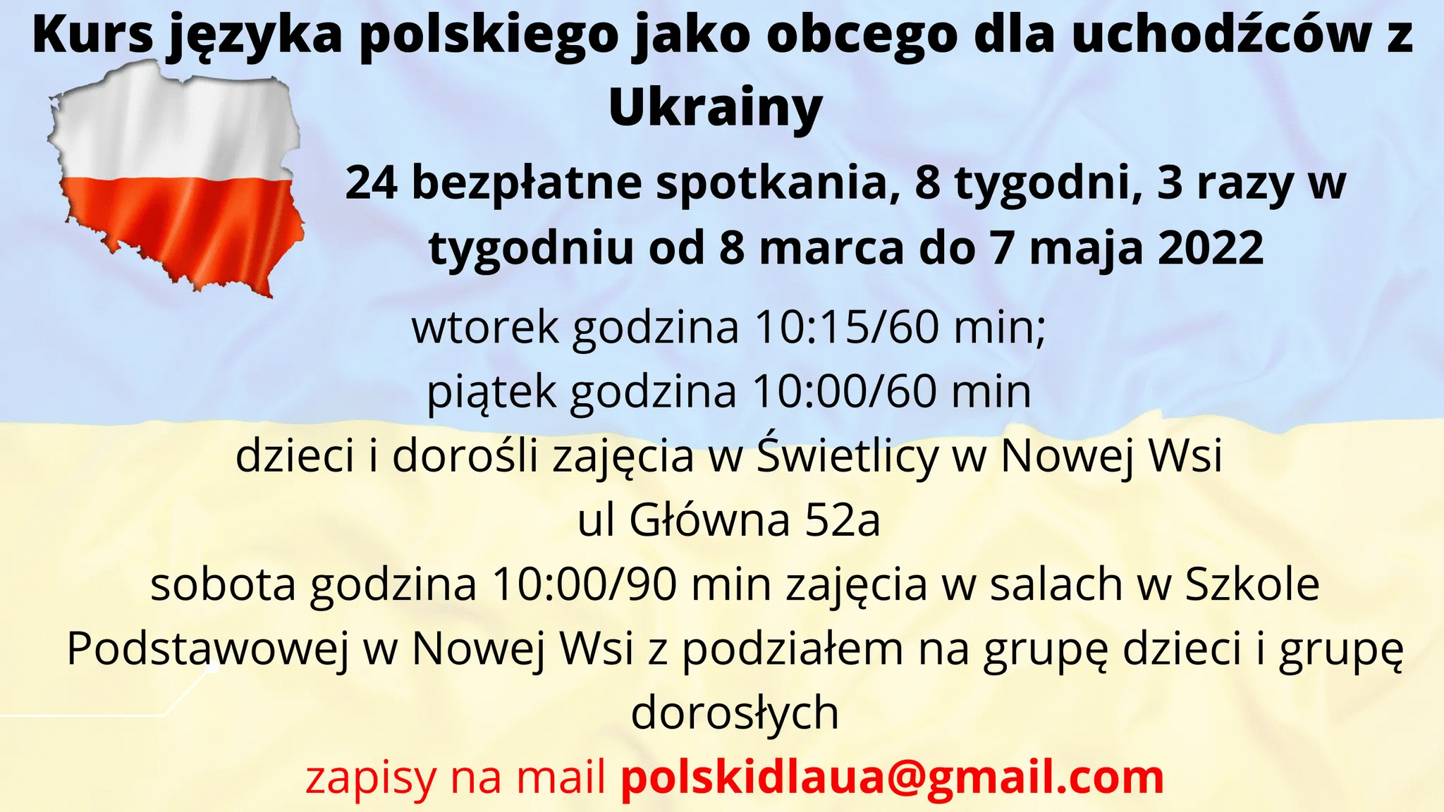 grfaika prezentująca zaproszenie - polski