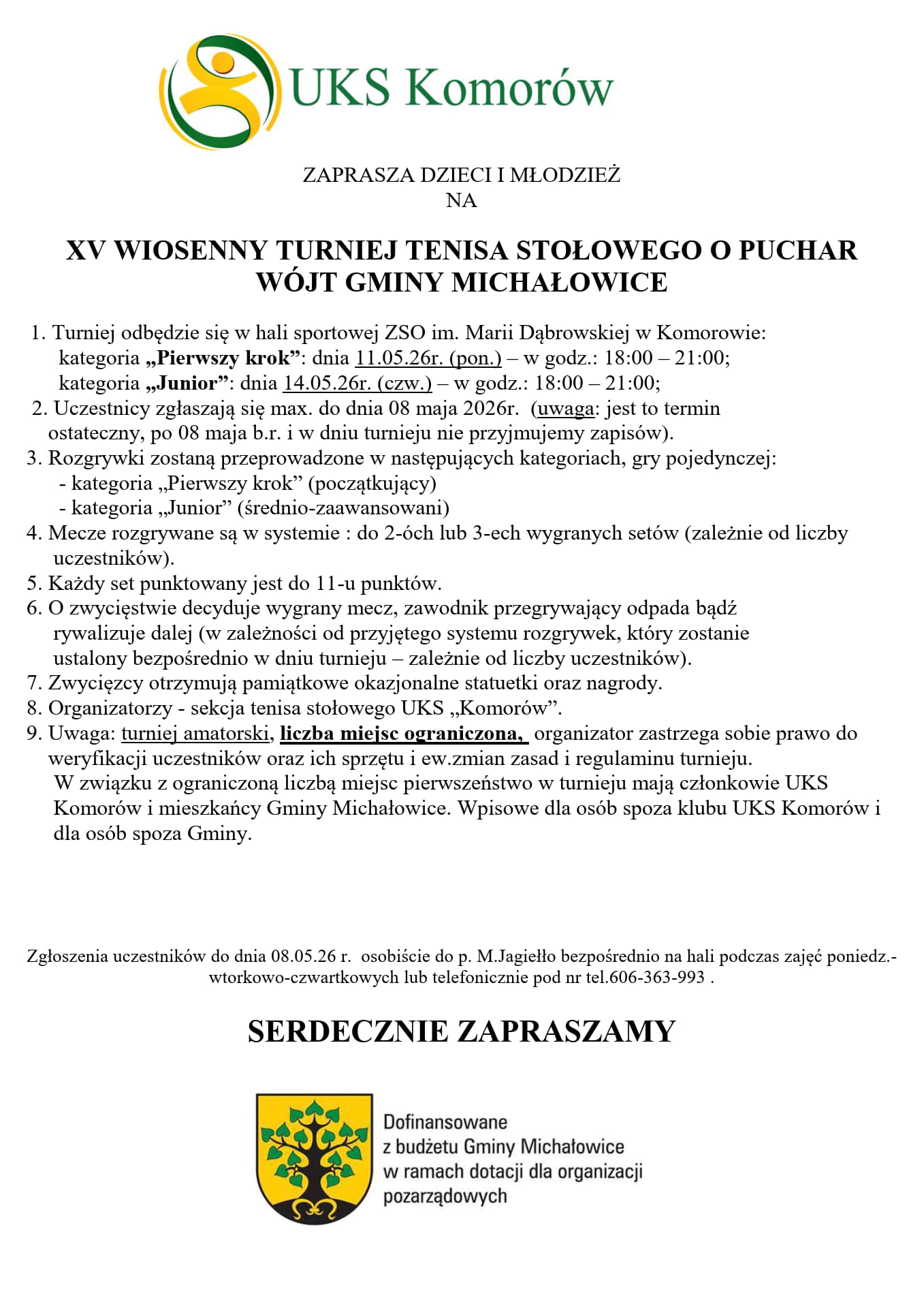 Grafika zawiera treść komunikatu