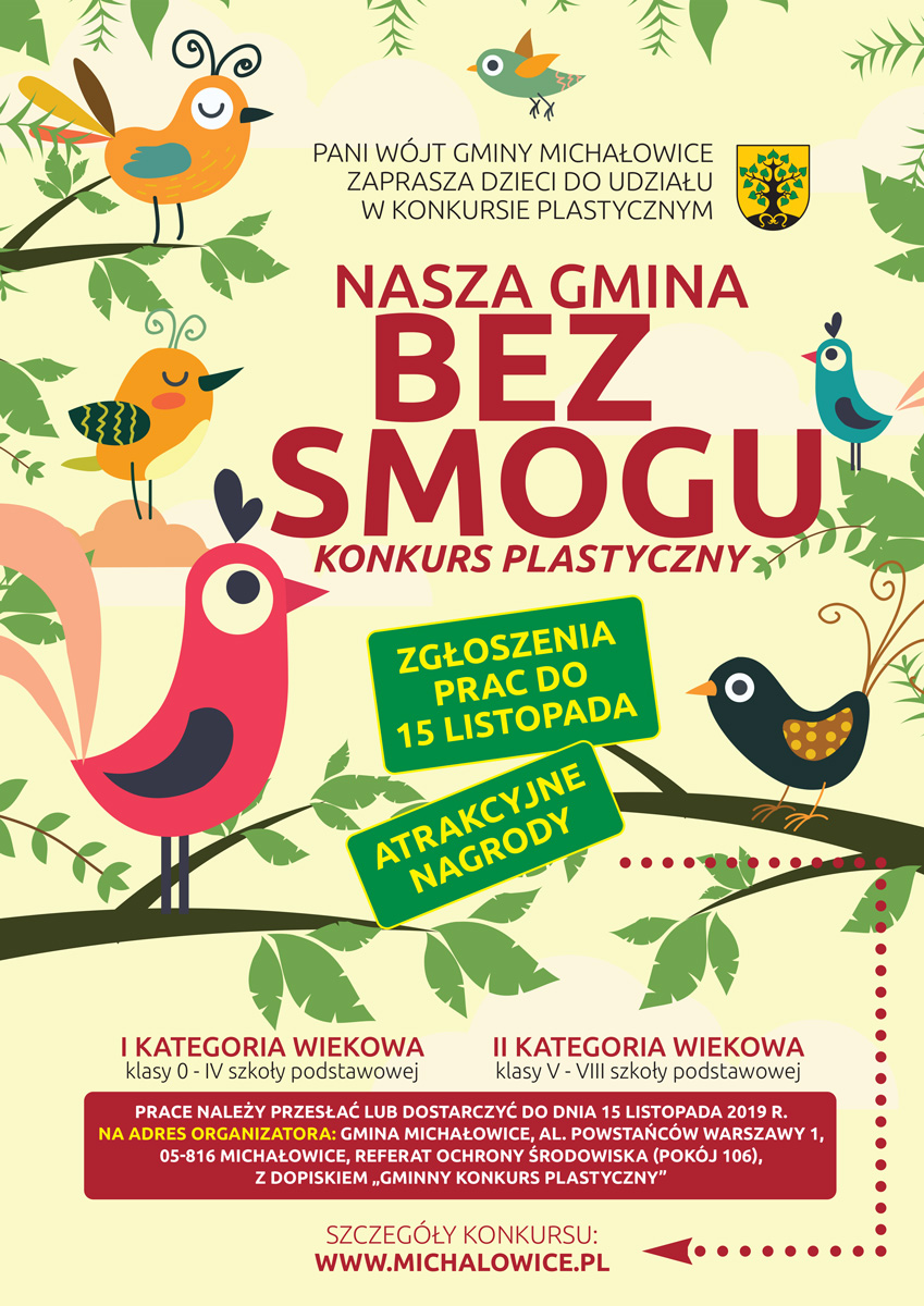 gmina bez smogu - konkurs plastyczny dla dzieci