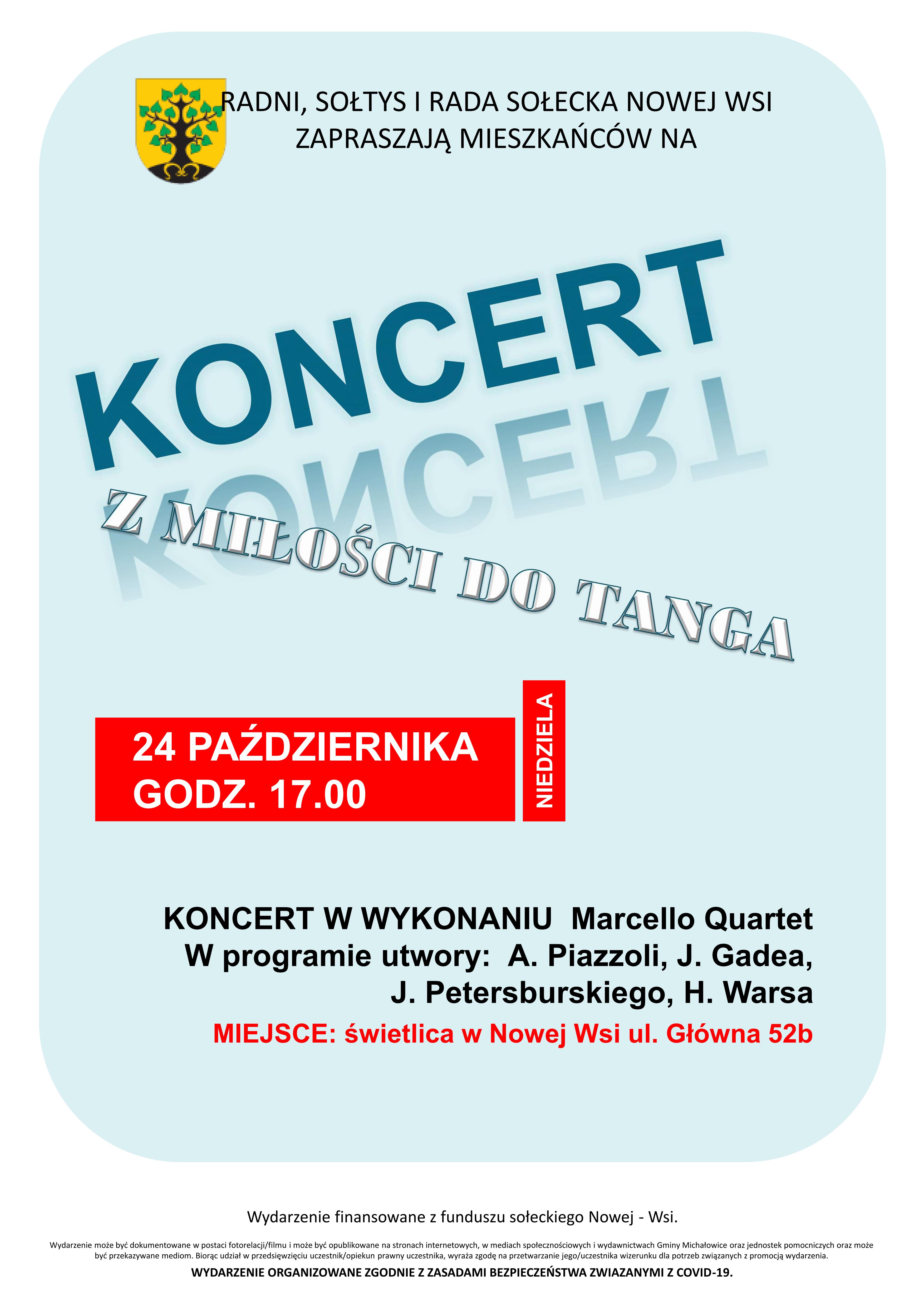 Koncert z miłości do tanga w Nowej Wsi