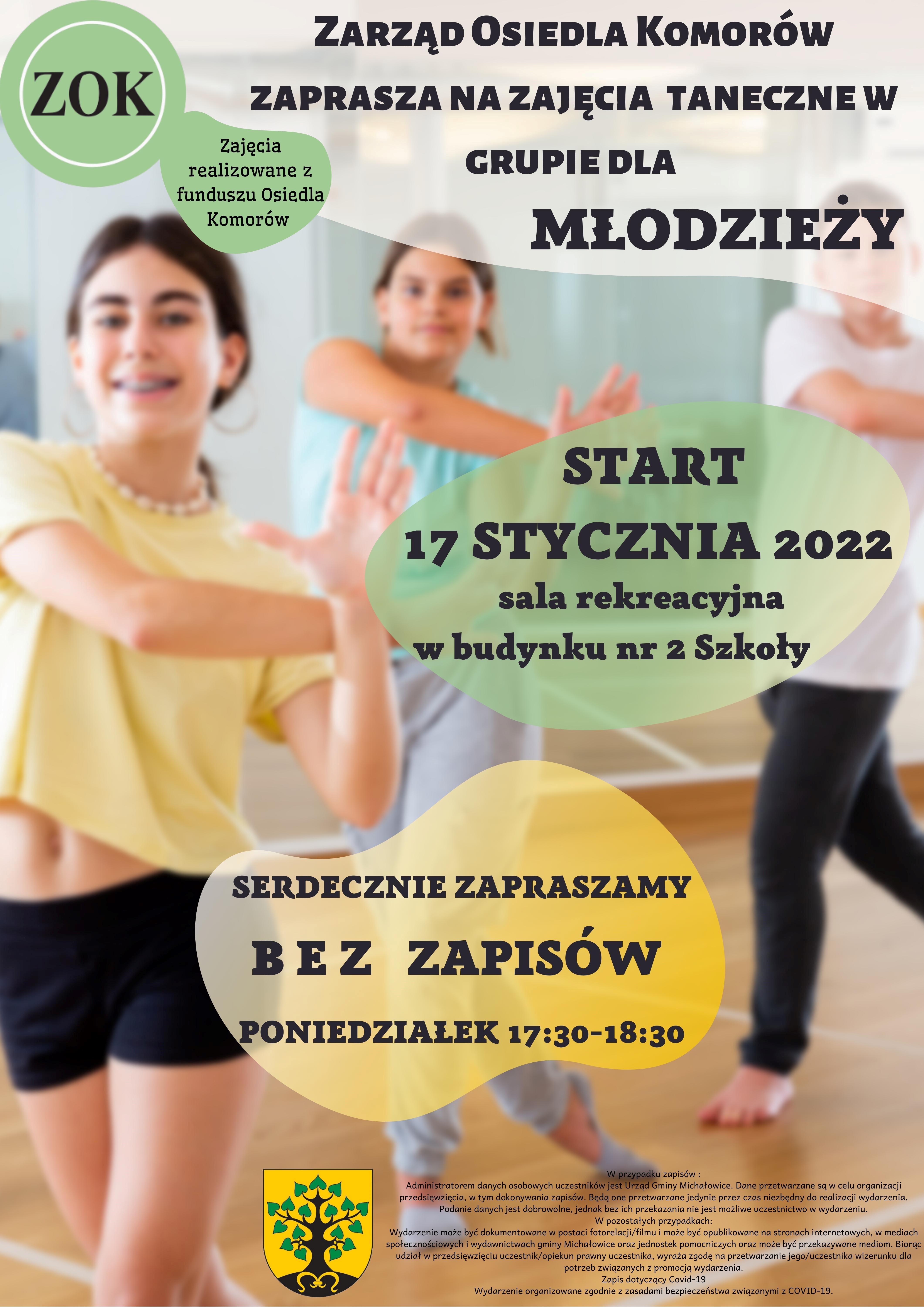 grafika opbrazująca zaproszenie na zajęcia