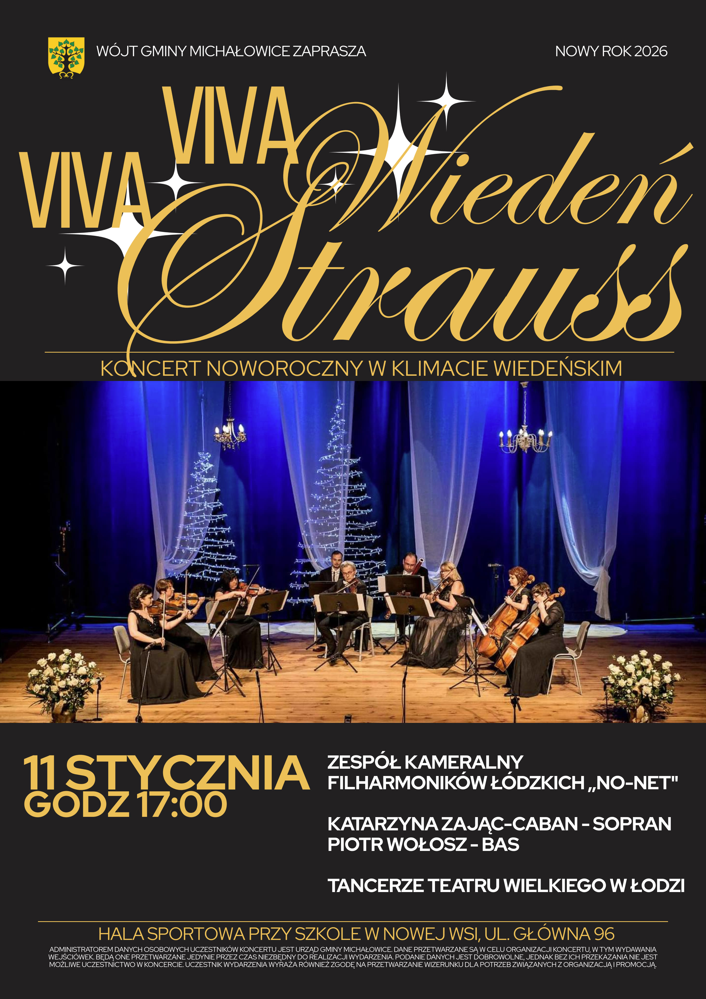 Grafika prezentuje treśc komunikatu