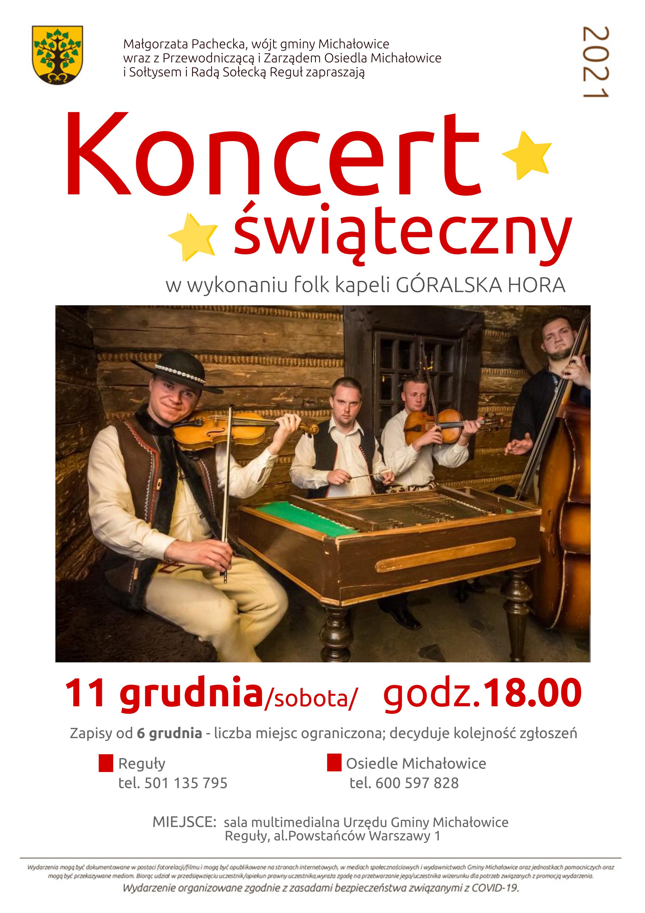 koncert świąteczny - grafika ograzująca zaproszenie