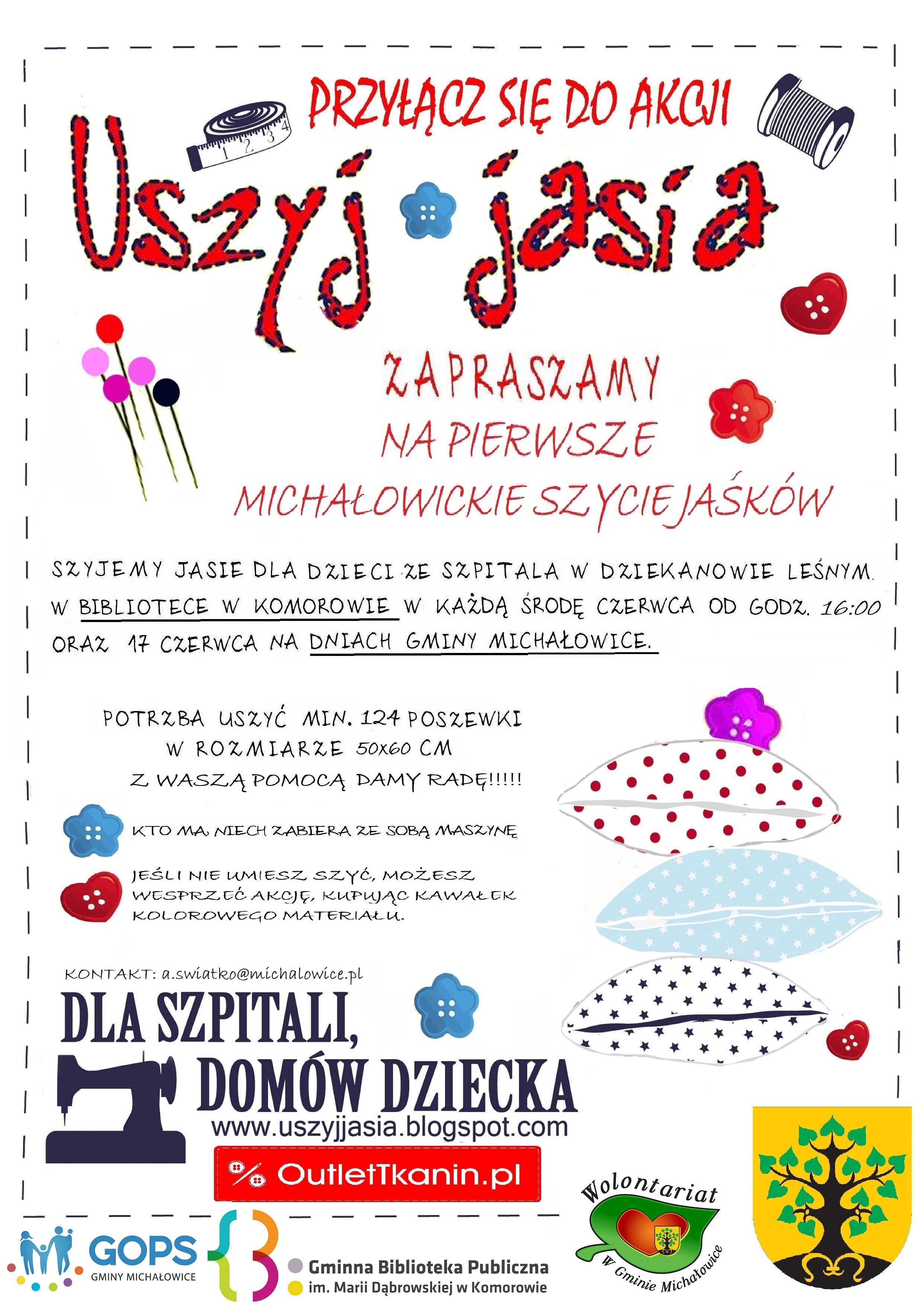 plakat uszyj jasia
