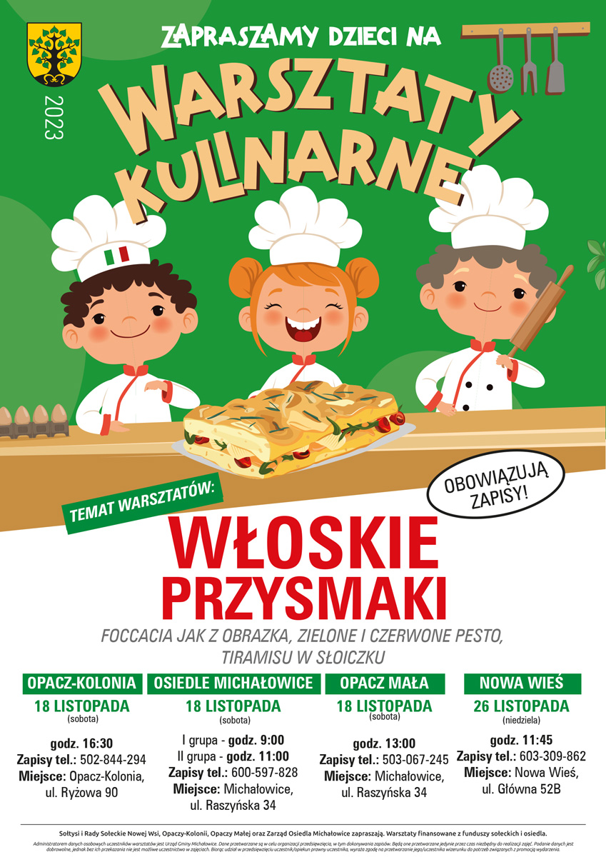 Grafika prezentuje treść komunikatu.