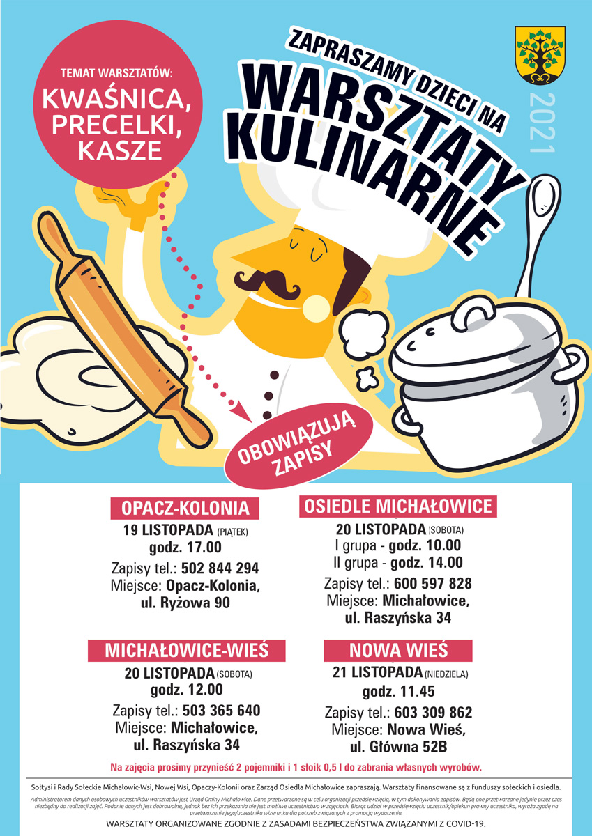 Warsztaty kulinarne dla dzieci w gminie Michałowice