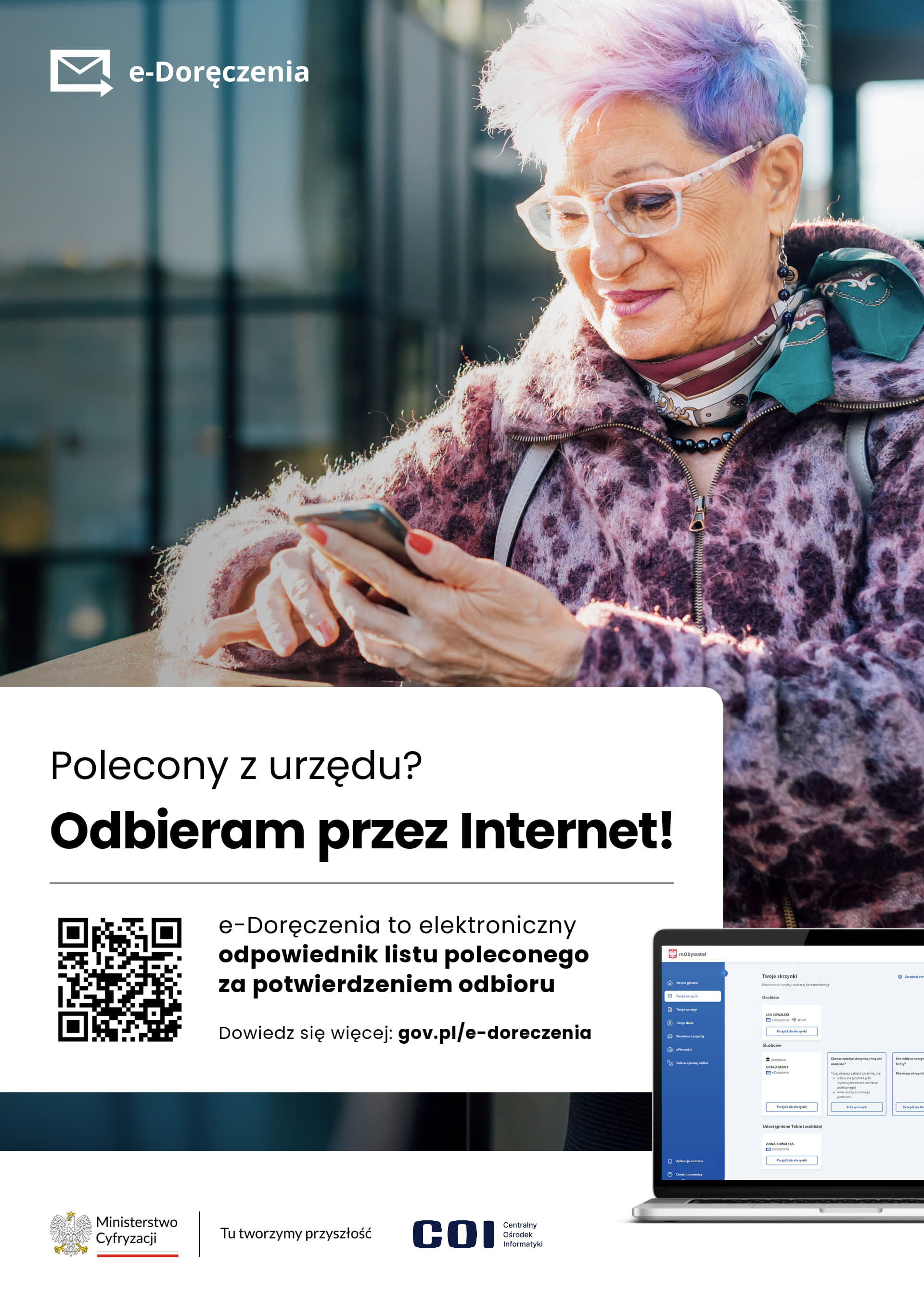 Grafika prezentuje treśc komunikatu