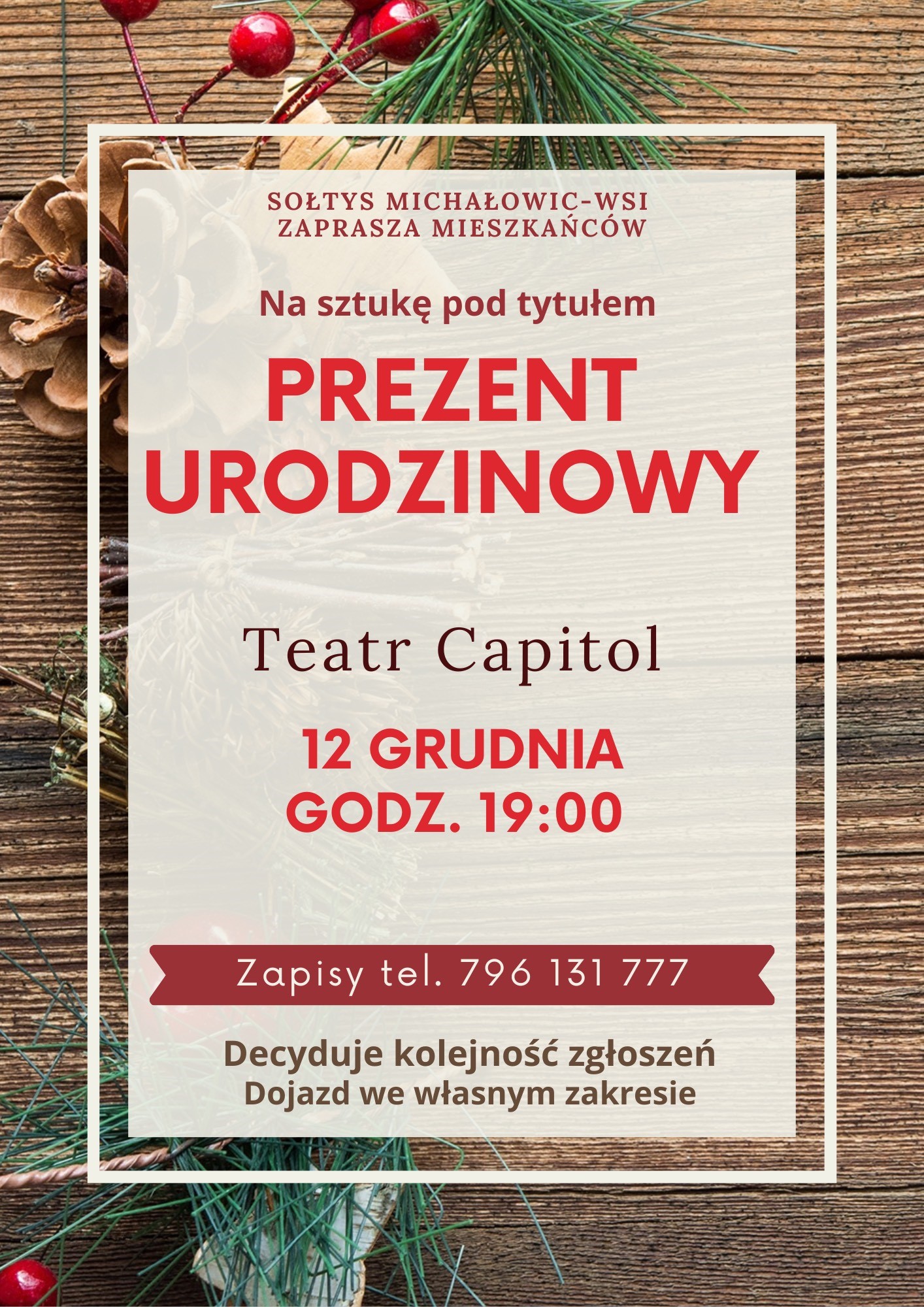 Grafika prezentuje treść komunikatu.