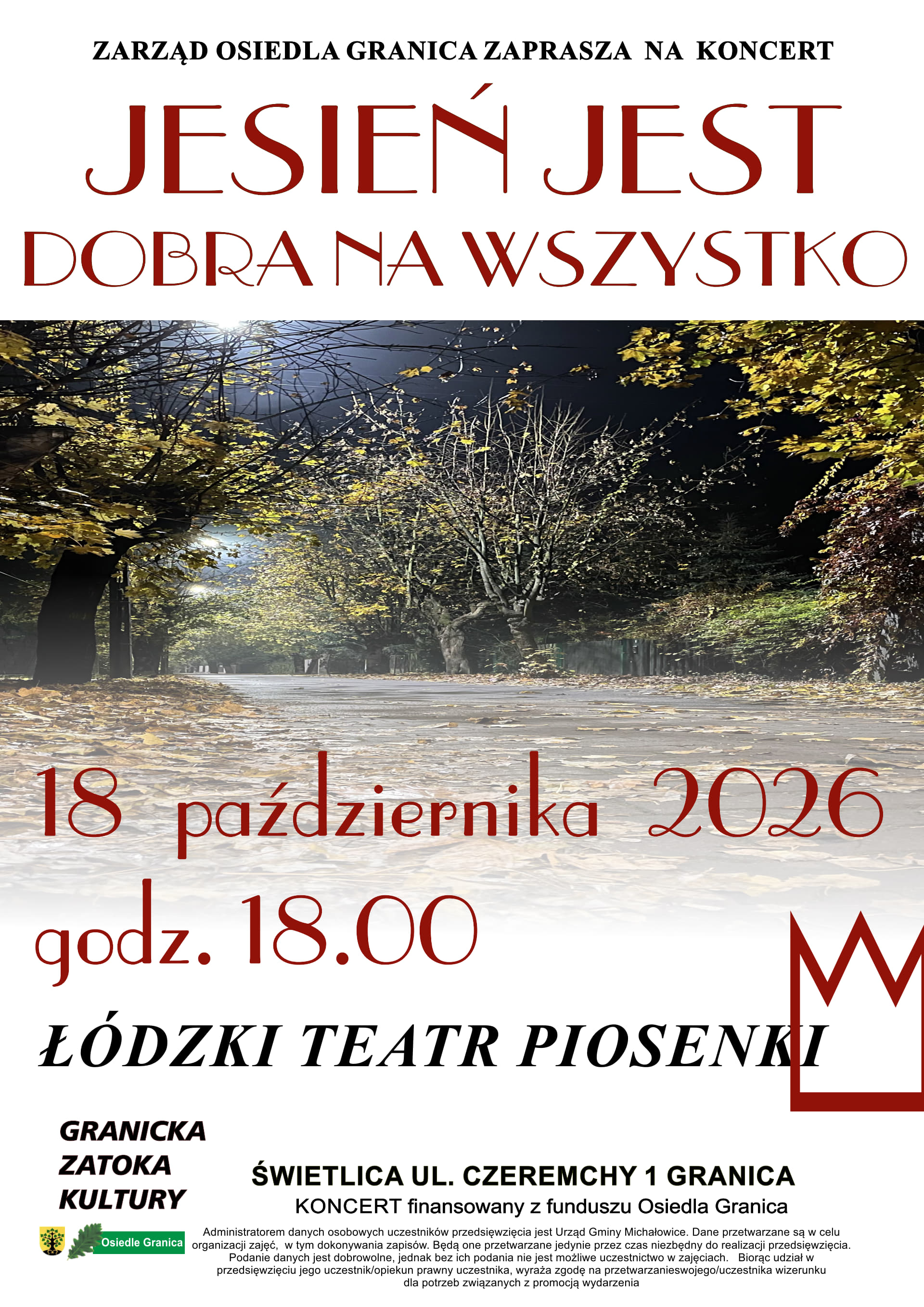 Grafika zawiera treść komunikatu