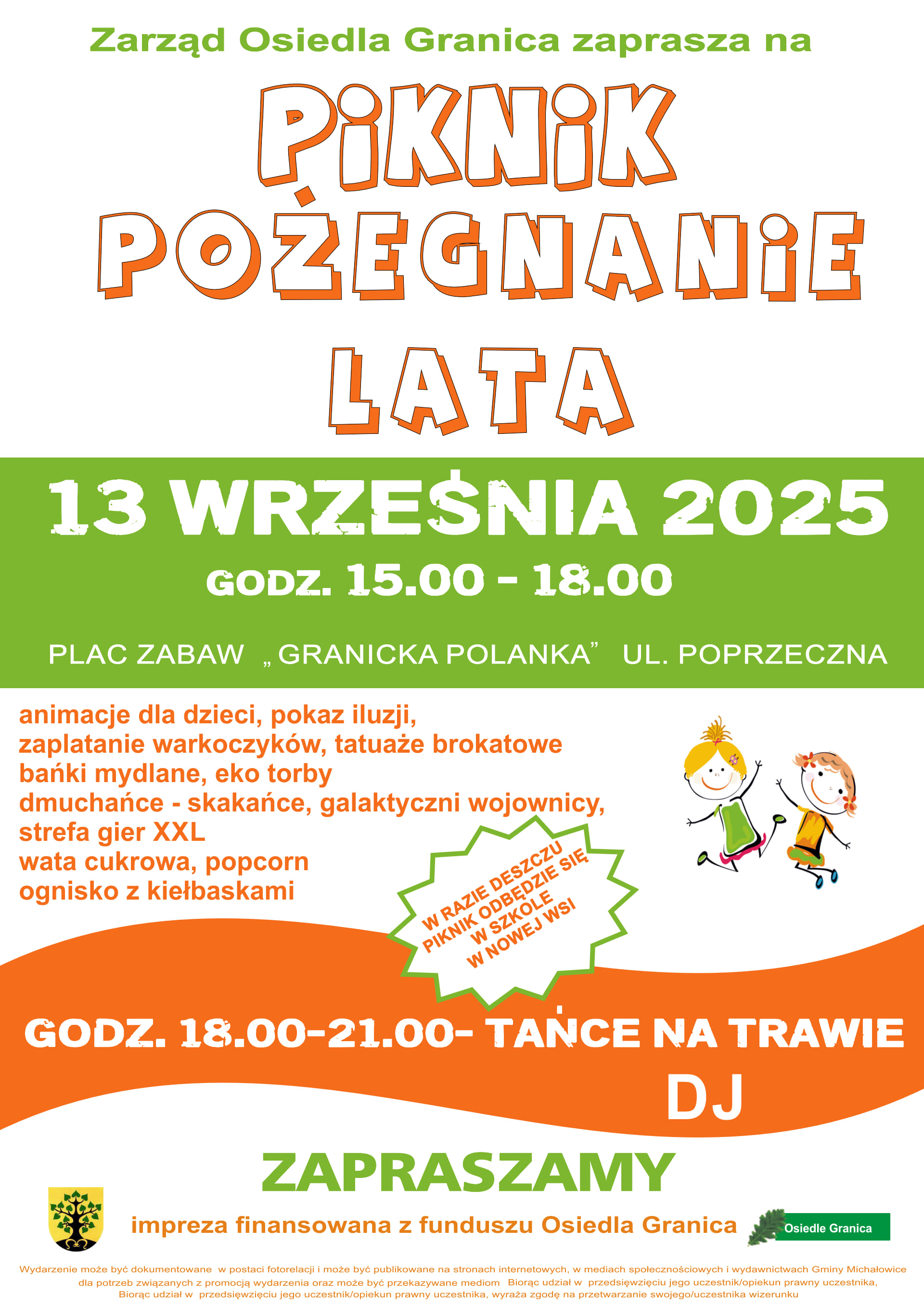Grafika prezentuje treśc komunikatu