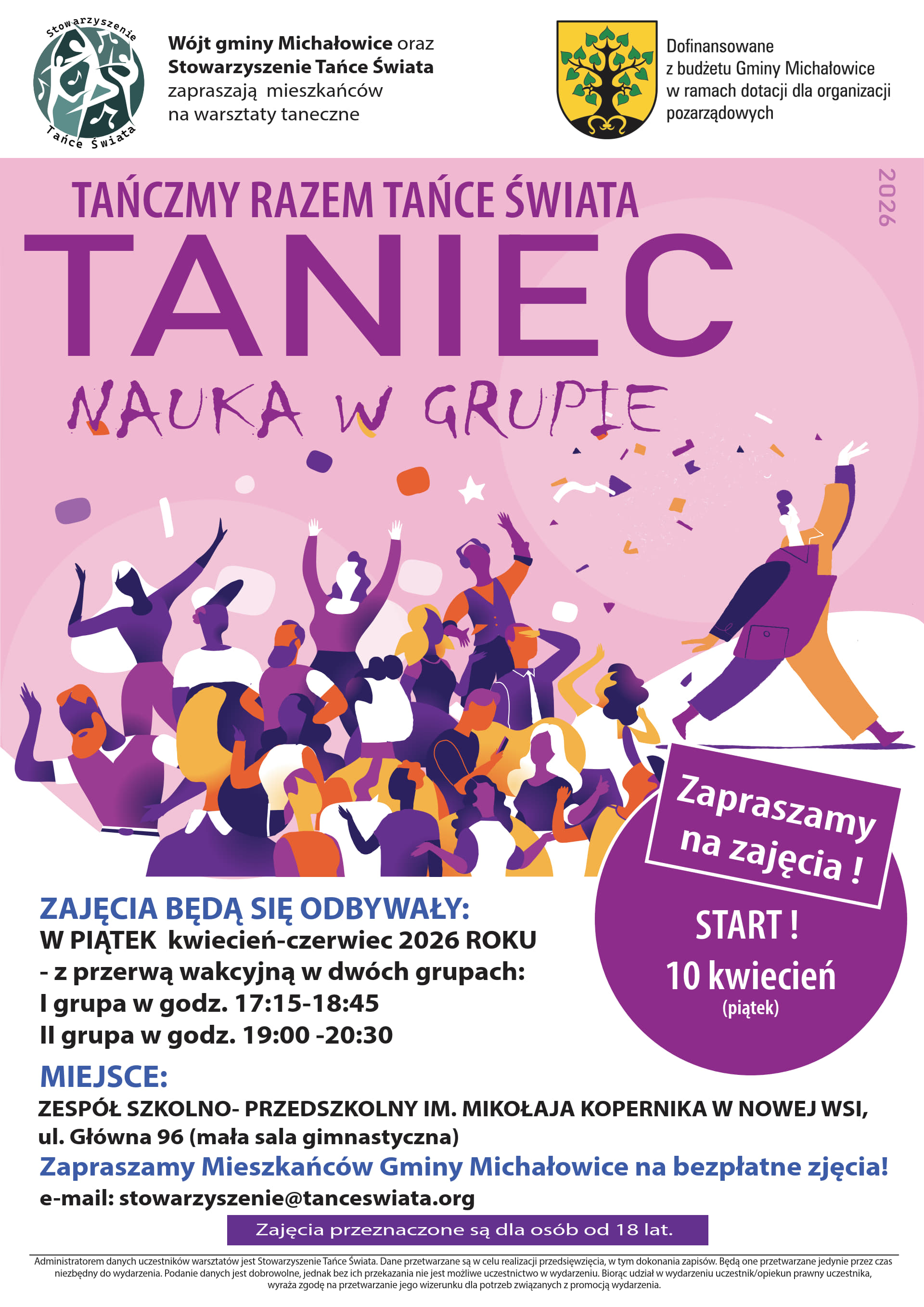 Grafika prezentuje treść komunikatu