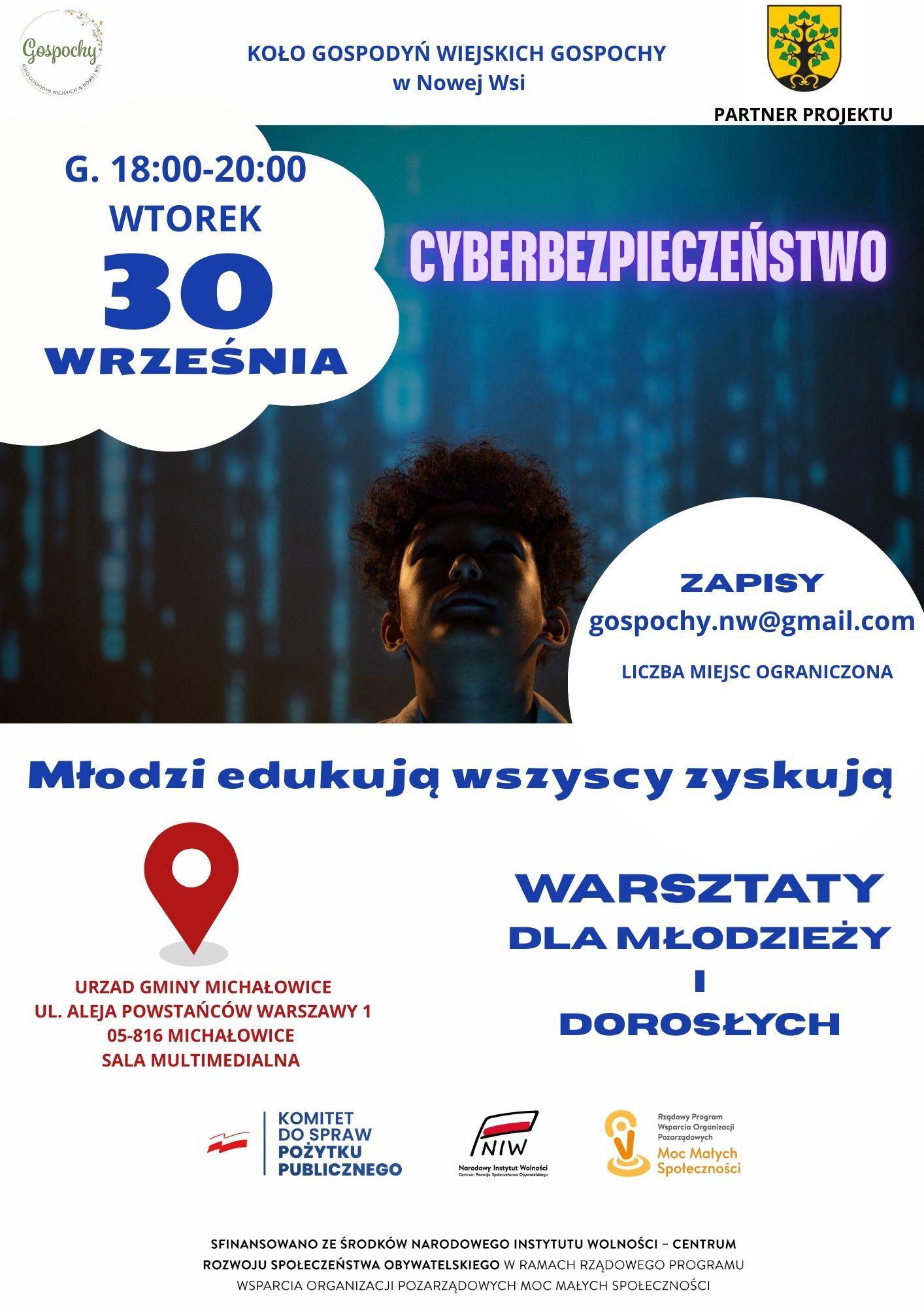 Grafika prezentuje treść komunikatu