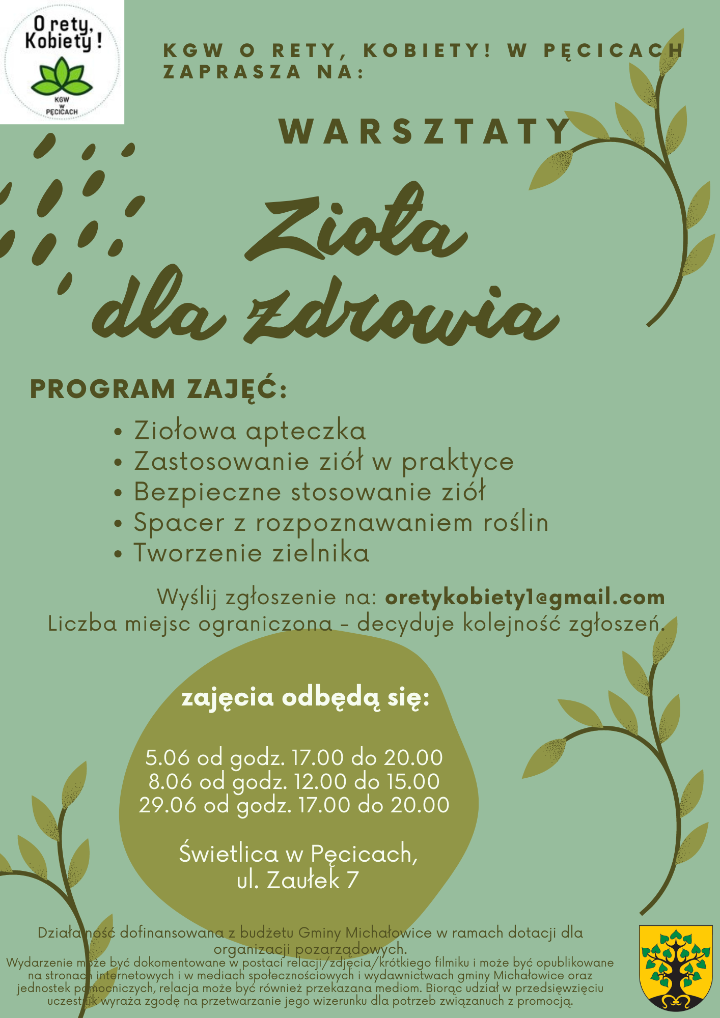 Grafika prezentuje treść komunikatu