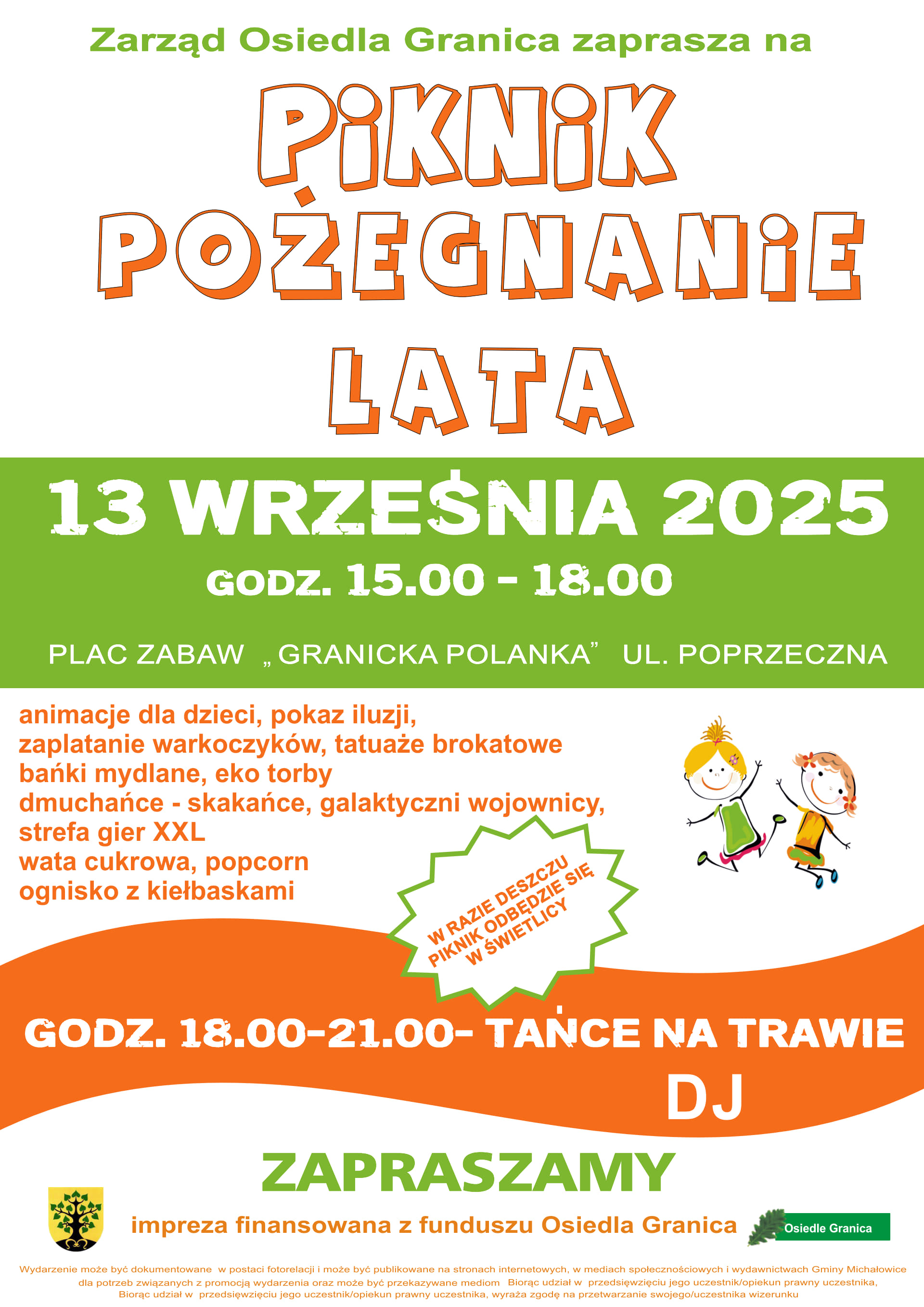 Grafika zawiera treść komunikatu