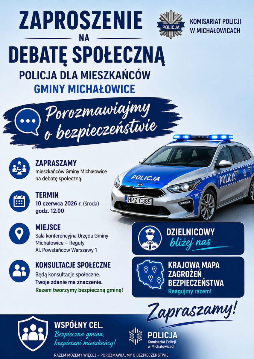 Grafika zawiera treść komunikatu