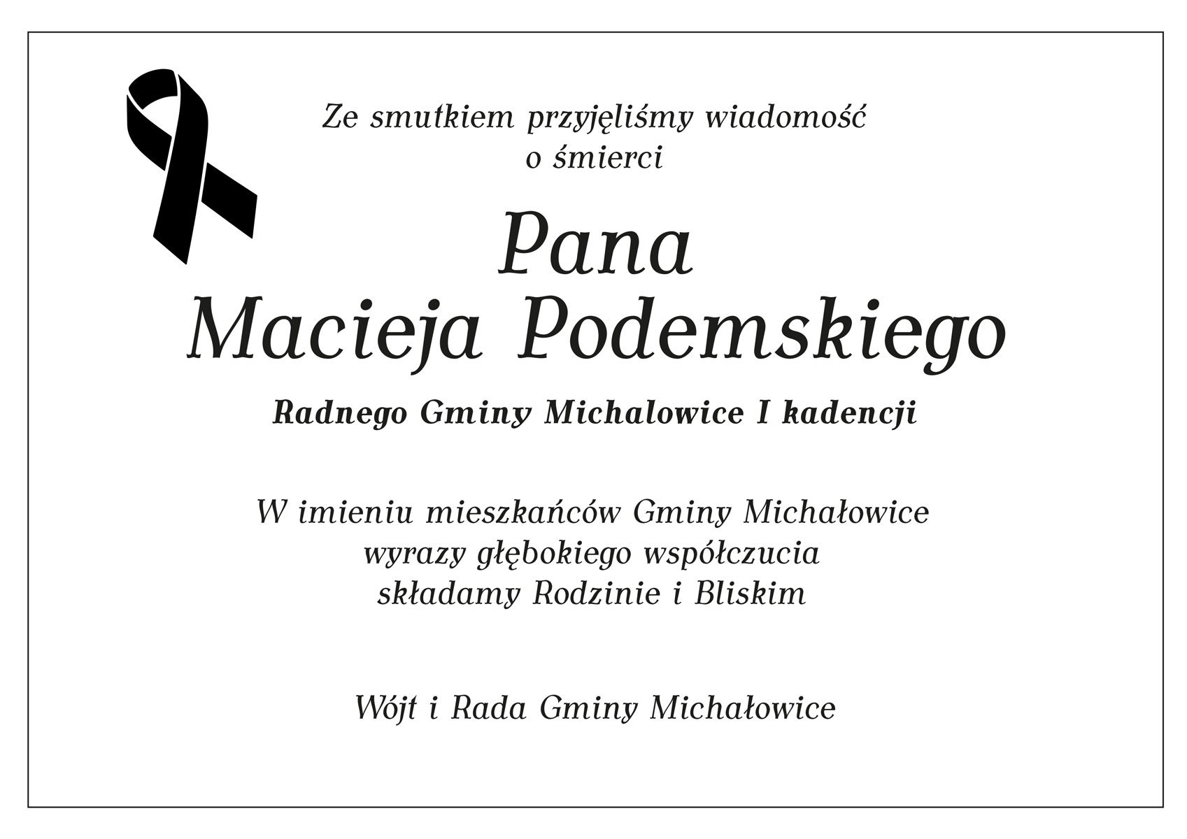 grafika prezentująca treść komunikatu