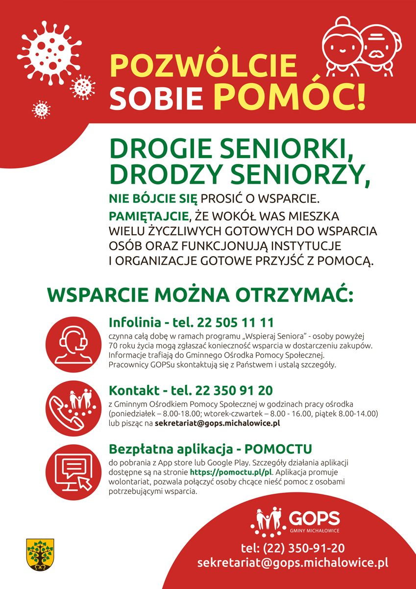 Wsparcie dla seniorów - wytyczne jak uzyskać pomoc w dobie pandemi koronawirusa