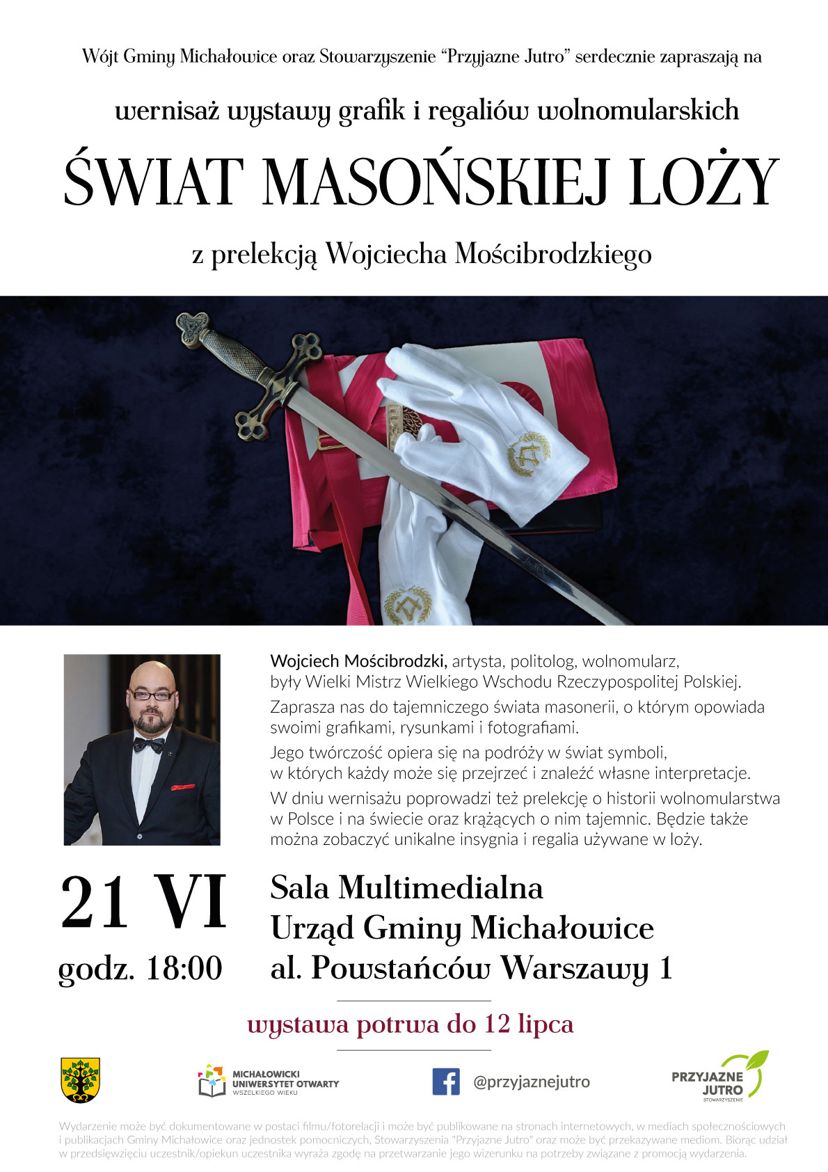 Grafika prezentuje treść komunikatu.