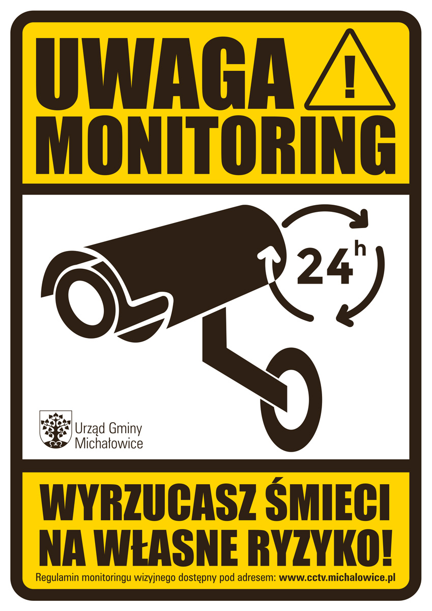 Uwaga monitoring, kamera, wyrzucasz śmieci na własne ryzyko