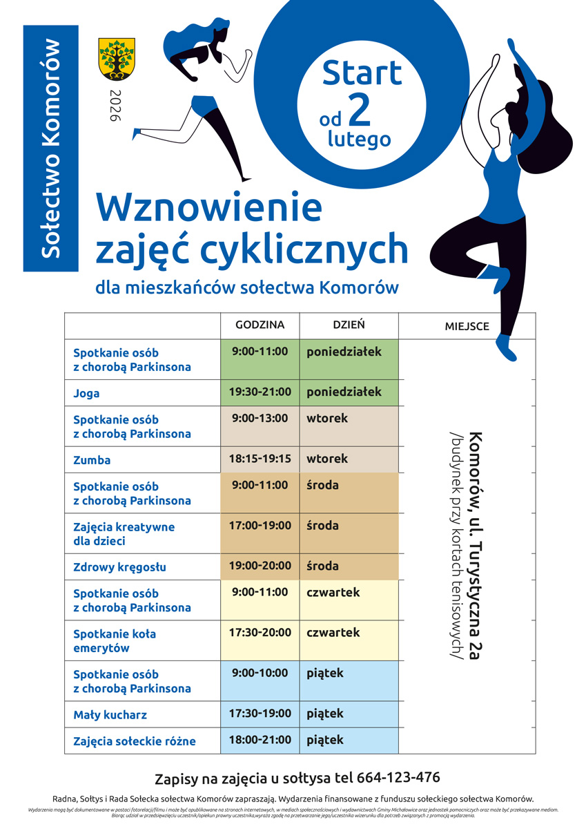 plakat zajecia cykliczne