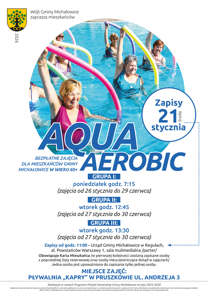 plakat aqua aerobic